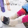 Women's Ski Snowpocalypse Pattern Over The Calf Socks