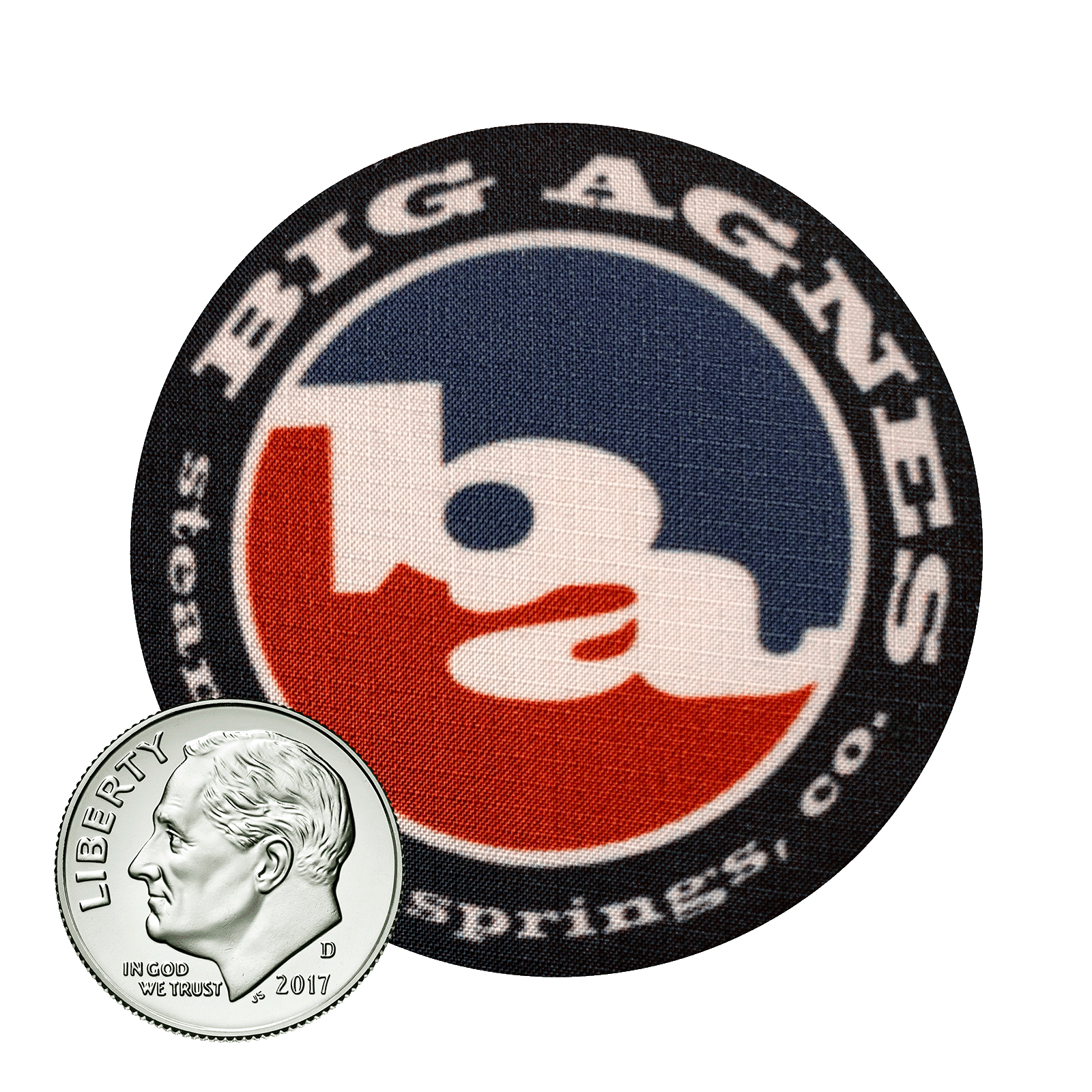2" Big Agnes Logo Noso® Patch Size Comp