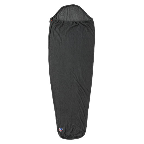 Black sleeping bag on a white background