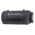 Black roll-top bag with 'Big Agnes Returns' logo on a white background