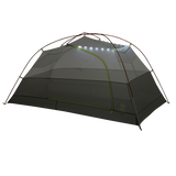 Black Copper Spur UL3 mtnGLO® camping tent with mesh sides on a white background