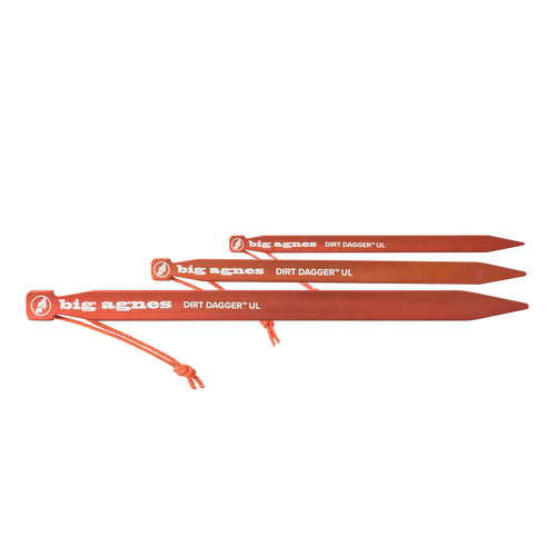 Dirt Dagger™ UL Tent Stakes: Pack of 30 Size Comp