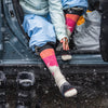 Women's Ski Snowpocalypse Pattern Over The Calf Socks