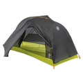 Black and green Tiger Wall UL1 Bikepack tent with a visible brand logo on a white background