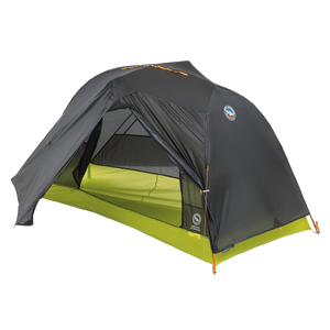Black and green Tiger Wall UL1 Bikepack tent with a visible brand logo on a white background