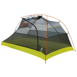 Tiger Wall UL2 Bikepack camping tent with green floor and gray walls on a white background
