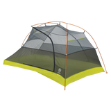 Tiger Wall UL2 Bikepack Camping tent with green base and gray top on a white background