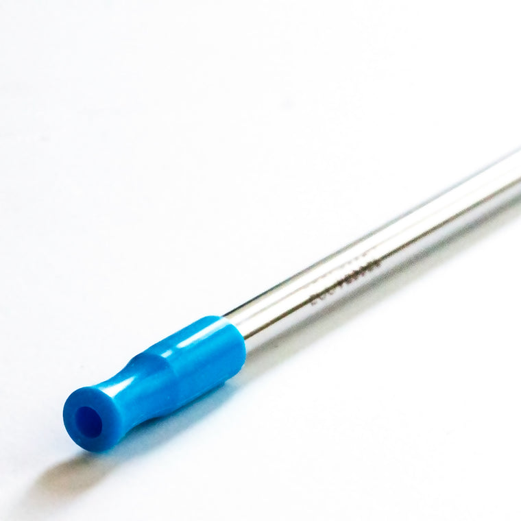 4-Pack Stainless Steel Straws w/Silicone Tip