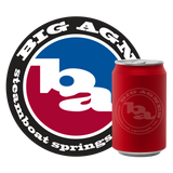 9" Big Agnes Logo Sticker With Can